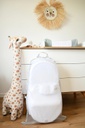 Cocon ergonomique Cocoonababy Redcastle blanc avec bande ventrale