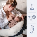 Coussin DOOMO Twisty 2 en 1 (Sweaty Cream)