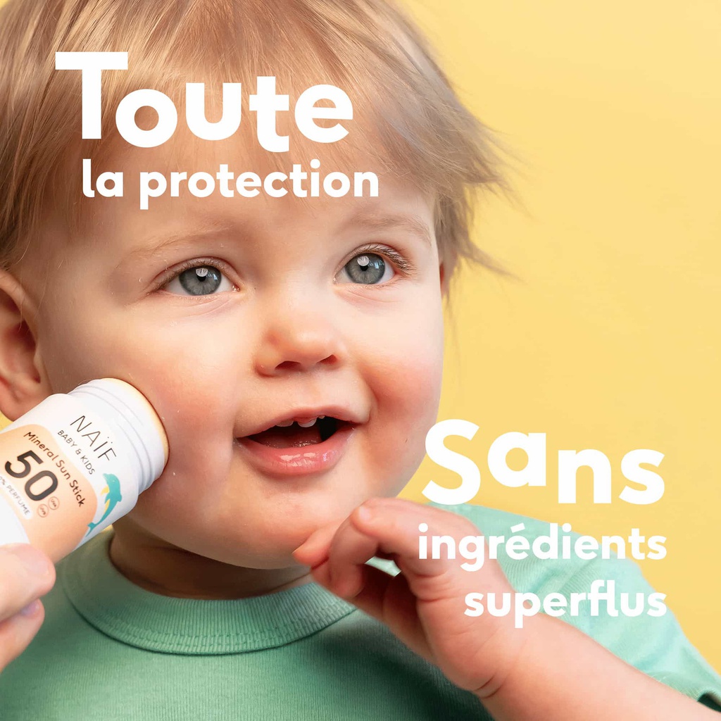 Naïf - Crème solaire minérale en stick SPF50