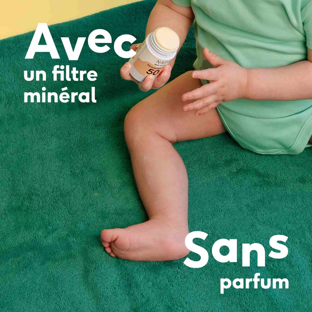 Naïf - Crème solaire minérale en stick SPF50
