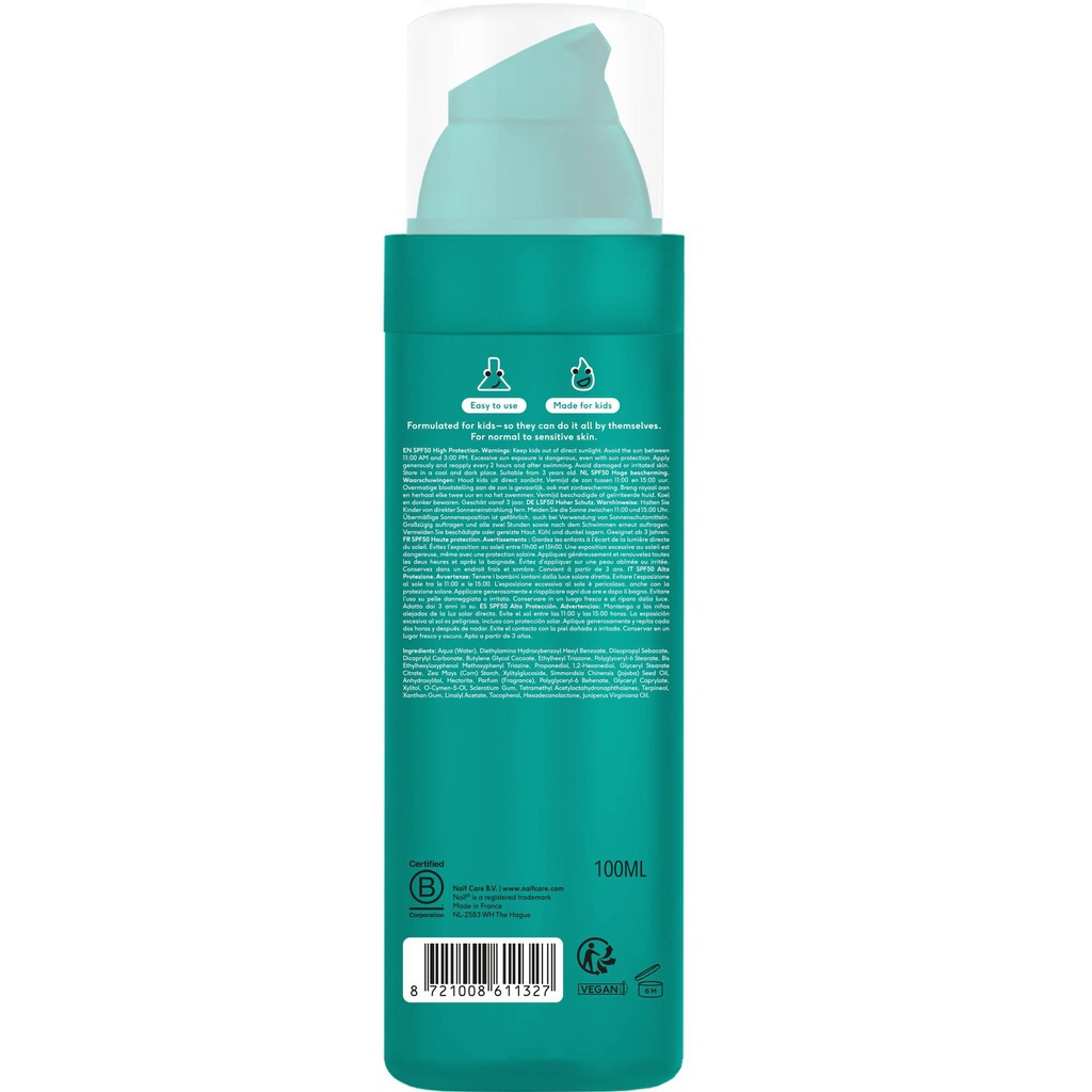 Naïf - Crème solaire Kids SPF50 100ml