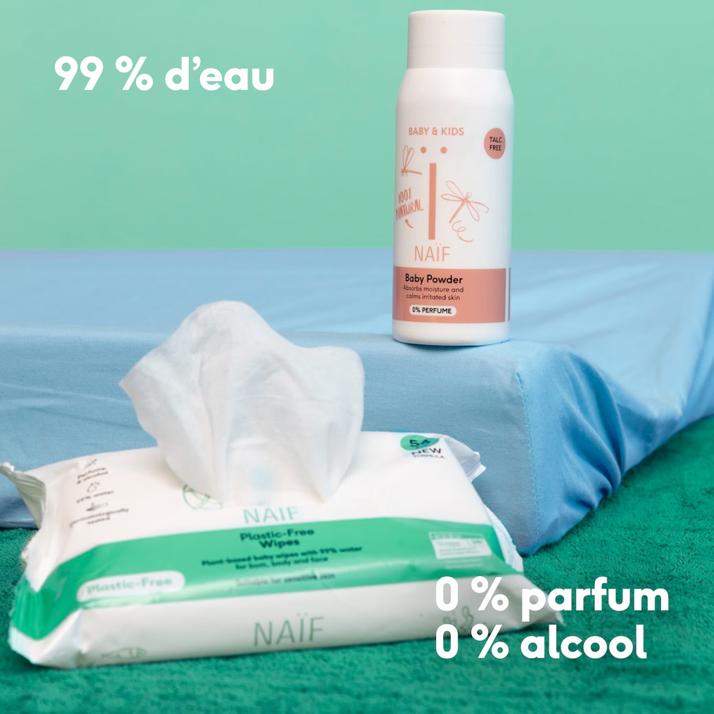 Naïf - Lingettes à l'eau (3x54 lingettes)