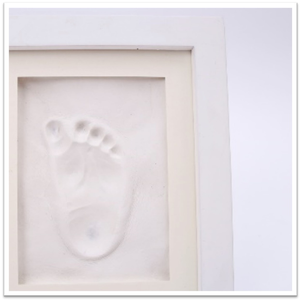 Cadre photo - empreinte argile
