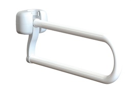 Barre d'appui pliable blanche