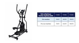 Vélo elliptique Kettler Optima 200